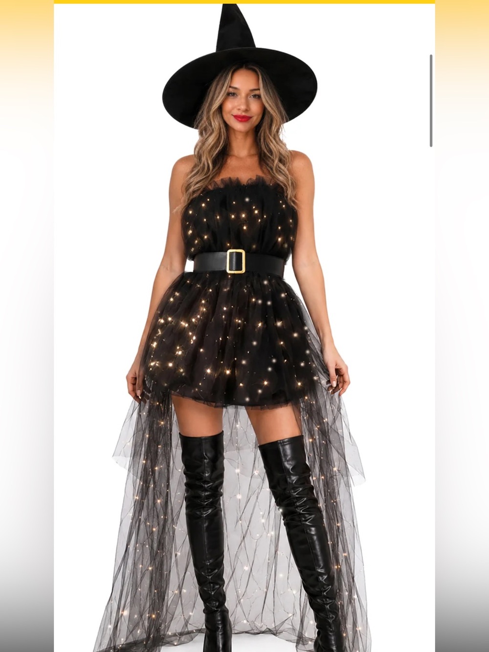 Women’s NEW Light Up Witch Costume (size small 4/6)